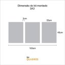 Ver imagem 3 de Conjunto 3 Quadros Decorativos Nunca Foi Sorte Sempre Foi Deus Los Quadros