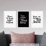 Conjunto 3 Quadros Decorativos Nunca Foi Sorte Sempre Foi Deus Los Quadros - 2