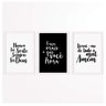 Conjunto 3 Quadros Decorativos Nunca Foi Sorte Sempre Foi Deus Los Quadros - 1