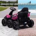 Ver imagem 6 de Mini Kart Elétrico Infantil com 4 Motores 24v até 50kg Bateria Recarregável Controle Remoto para Pai