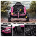 Ver imagem 5 de Mini Kart Elétrico Infantil com 4 Motores 24v até 50kg Bateria Recarregável Controle Remoto para Pai