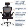 Cadeira de Escritório Moob Barcelona Giratória Ergonômica Com Sistema Relax Preta - 5
