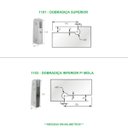 Ver imagem 3 de Dobradiça superior + inferior para porta pivotante de vidro temperado blindex (Sistema tradicional o