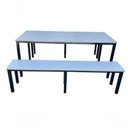 Ver imagem 3 de Mesa e Banco para Refeitório para 08 Lugares Rossi Cinza