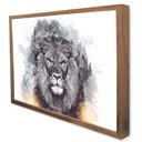 Ver imagem 4 de Quadro Decorativo Selvagem em Moldura Caixa TaColado Moldura Trad 1cm Madeira Escura com Vidro 30 x