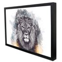 Ver imagem 3 de Quadro Decorativo Selvagem em Moldura Caixa TaColado Moldura Trad 1cm Madeira Escura com Vidro 30 x