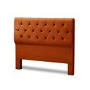 Ver imagem 1 de Cabeceira Casal Estofada Madeira Cama Box Realeza:terracota