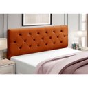 Ver imagem 2 de Cabeceira Casal Estofada Madeira Cama Box Realeza:terracota