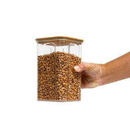 Kit 2 Pote Hermético Mantimentos Organizador Acrílico 1,4l - 5