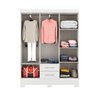 Guarda-roupa 6 Portas 2 Gavetas Gr6223 Branco Natal Rodial Móveis - 3