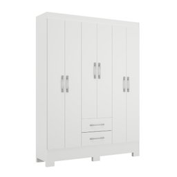 Guarda-roupa 6 Portas 2 Gavetas Gr6223 Branco Natal Rodial Móveis - 2