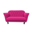 Ver imagem 4 de Kit Namoradeira + 1 Poltrona Decorativa Dália Veludo Rosa Pink