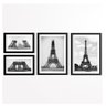 Conjunto 4 Quadros Decorativos Construção Torre Eiffel Los Quadros - 1