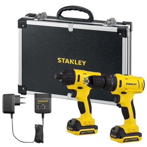 Furadeira Paraf + Parafus. Impacto Stanley Bivolt Schi121s2