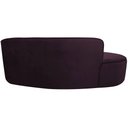 Ver imagem 7 de Sofá Curvo 3 Lugares 180cm Eron Braço Esquerdo Veludo Roxo - Nexta Casa
