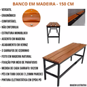 Ver imagem 3 de Banco Vestiário 150cm Assento em Madeira