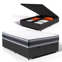 Ver imagem 4 de Cama Box Baú com Colchão de Espuma D45 Double Face Territory Hellen Queen 158cm