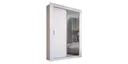 Ver imagem 1 de Guarda roupa - PH 1728 Edez - 2 portas de correr - Branco - com espelho