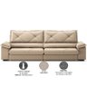 Sofá com Carregador Usb e Molas no Assento Retrátil Reclinável Nice 2,90m Linho Soft- Netsofas - - 6