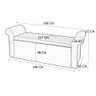 Recamier Baú Viena Queen 160 Cm Suede Marrom - MV Estofados Shop - 4