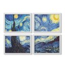 Ver imagem 1 de Conjunto 4 Quadros Decorativos Noite Estrelada Van Gogh Los Quadros