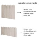 Ver imagem 6 de Cabeceira Painel Cama Solteiro Box Nuvem Suede Sandy 90 cm:Bege