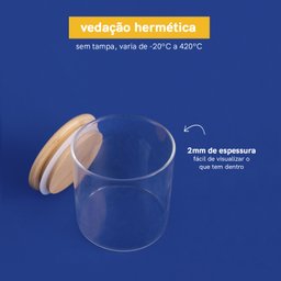 KIT POTES DE MANTIMENTO EMPILHÁVEL RED 500ML - 4PÇS - 5