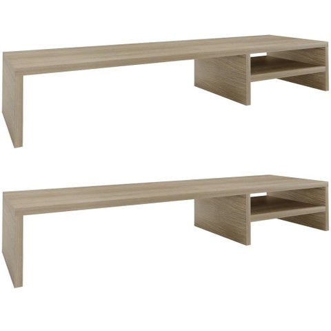 Kit 02 Suportes para Monitor Stand Home Office Lap 90 Cm L03 Amadeirado - Lyam