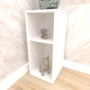 Ver imagem 3 de Mesa de Canto Branca Branco Mesinha Auxiliar de Sofa Sala Mesa Lateral Cama
