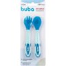 Kit Talher Infantil Flexivel Colher E Garfo Azul Buba 12618 - 1