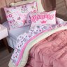 Jogo de Cama Princesa Castelo Branco Casal Padrão 04 Peças - Micropercal 180 Fios - 2