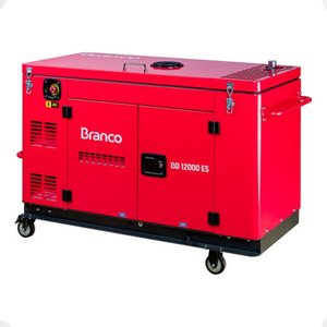 Gerador À Diesel Branco Bd-12000 E3s Trifasico 220/127v