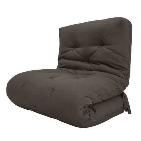 Futon Solteiro Dobrável Oriental Confort Plus Chumbo Acquablock