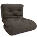 Ver imagem 3 de Futon Solteiro Dobrável Oriental Confort Plus Chumbo Acquablock