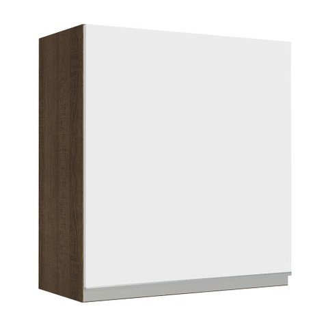 Armário de Cozinha Aéreo 60 cm 1 Porta Rustic/Branco Glamy Madesa