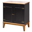 Ver imagem 1 de Buffet Antoine 2 Portas Cor Preto e Amendoa 83cm - 60741