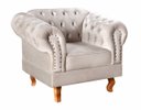 Ver imagem 1 de Poltrona Chesterfield Duque Dom Pedro Capitonê - Suede Bege