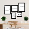 Conjunto 5 Quadros Decorativos Frases Amor Gratidão Saúde Los Quadros - 2