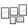 Conjunto 5 Quadros Decorativos Frases Amor Gratidão Saúde Los Quadros - 1