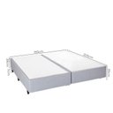 Ver imagem 3 de Base Box Desmontável King 193x203x39cm Yescasa Cinza