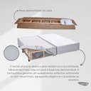 Ver imagem 5 de Base Box Desmontável King 193x203x39cm Yescasa Cinza
