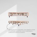 Ver imagem 7 de Base Box Desmontável King 193x203x39cm Yescasa Cinza