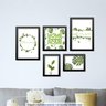 Conjunto 5 Quadros Decorativos Home Sweet Home Folhagens Los Quadros - 2