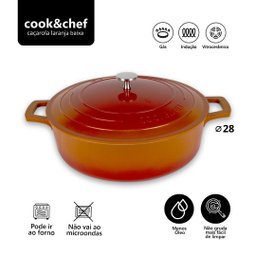 Panela Antiaderente Ceramica Inducao Caçarola Aluminio Baixa - 3