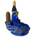 Ver imagem 3 de Incensário Cascata Orixás em Resina 12 Cm - Escolha a Cor:oxum Azul