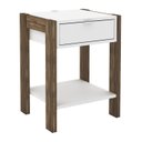 Ver imagem 5 de Cama Casalcm8007 e 2 Mesas de Cabeceira Az1016 Qt6 Nogal Branco Tecno Mobili