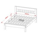 Ver imagem 3 de Cama Casalcm8007 e 2 Mesas de Cabeceira Az1016 Qt6 Nogal Branco Tecno Mobili