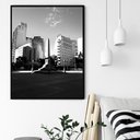 Ver imagem 1 de Quadro Decorativo Belo Horizonte Praça Sete - 70x50cm:moldura Preta
