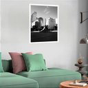 Ver imagem 2 de Quadro Decorativo Belo Horizonte Praça Sete - 70x50cm:moldura Preta