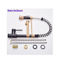 Ver imagem 4 de Torneira de Cozinha Gourmet Monocomando Preta e Dourada 50cm - Brinovar